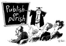Caricature de Publish or Perish