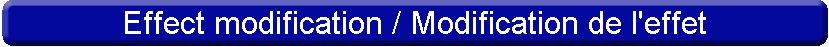 Effect modification / Modification de l'effet