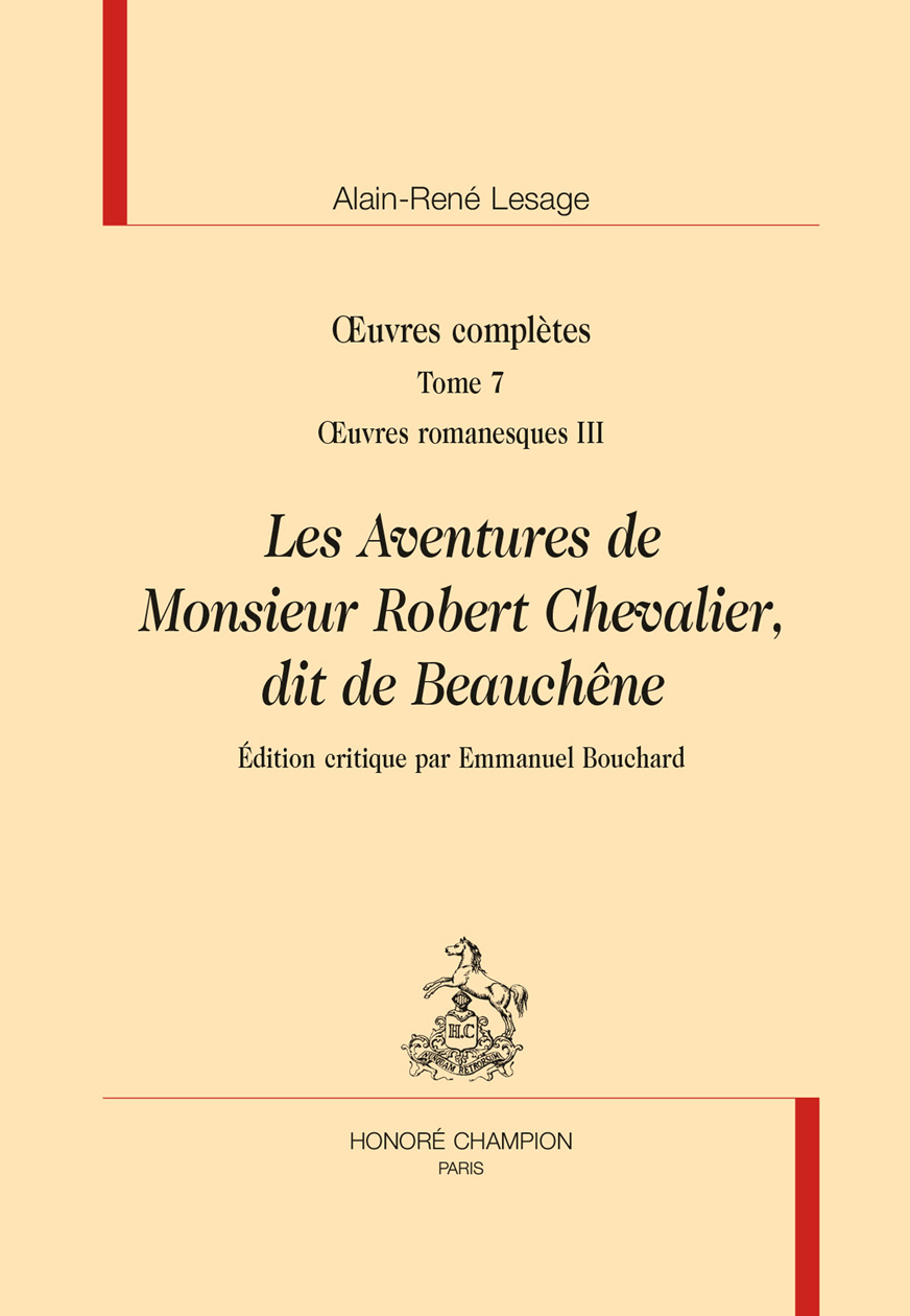 Couverture des Aventures de Monsieur Robert Chevalier (2018)